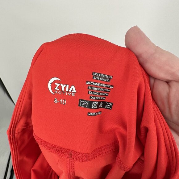 ZYIA Women's red‎ coral leggings size 8-10 - Picture 4 of 4